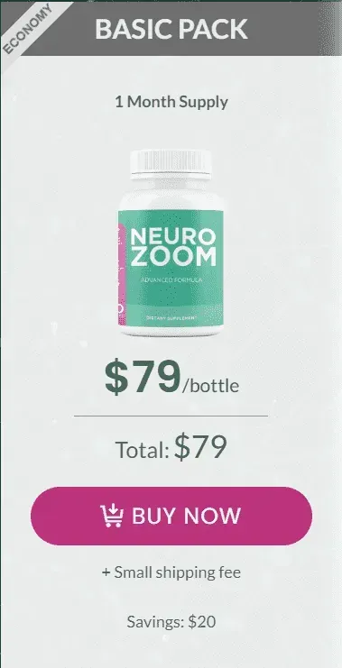 NeuroZoom Buy 1 Bottle