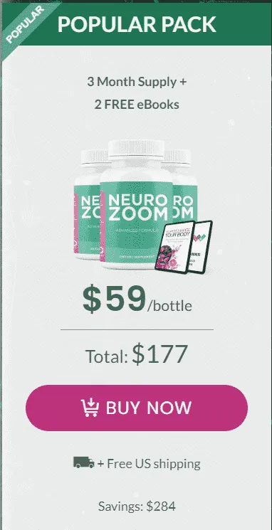 NeuroZoom Buy 3 Bottles